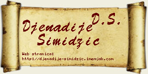 Đenadije Simidžić vizit kartica